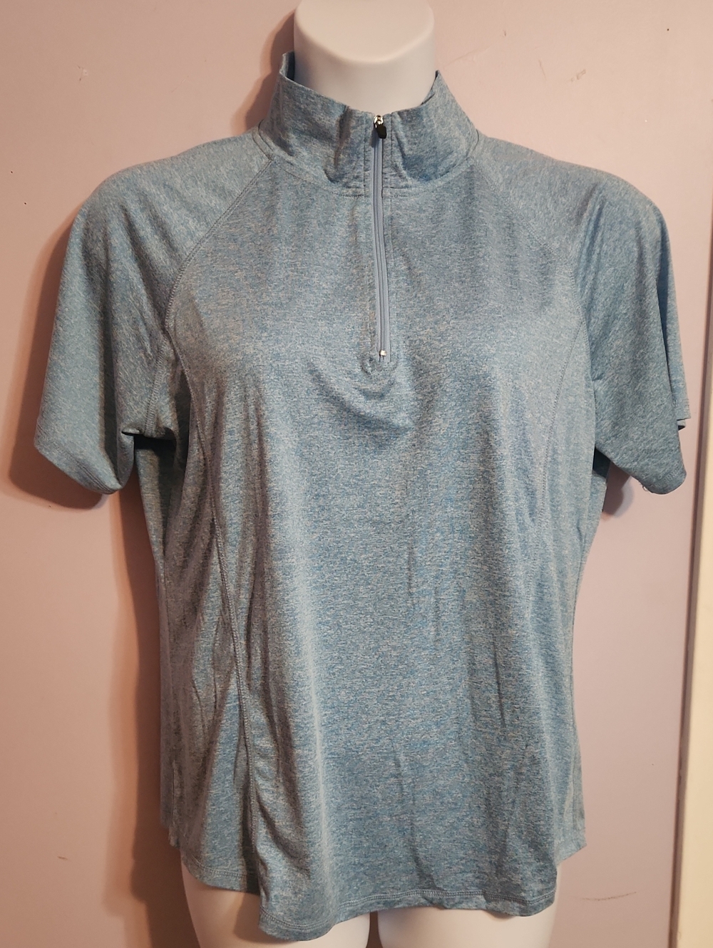 Women's Quarter-Zip Polo Blue XXL Like New